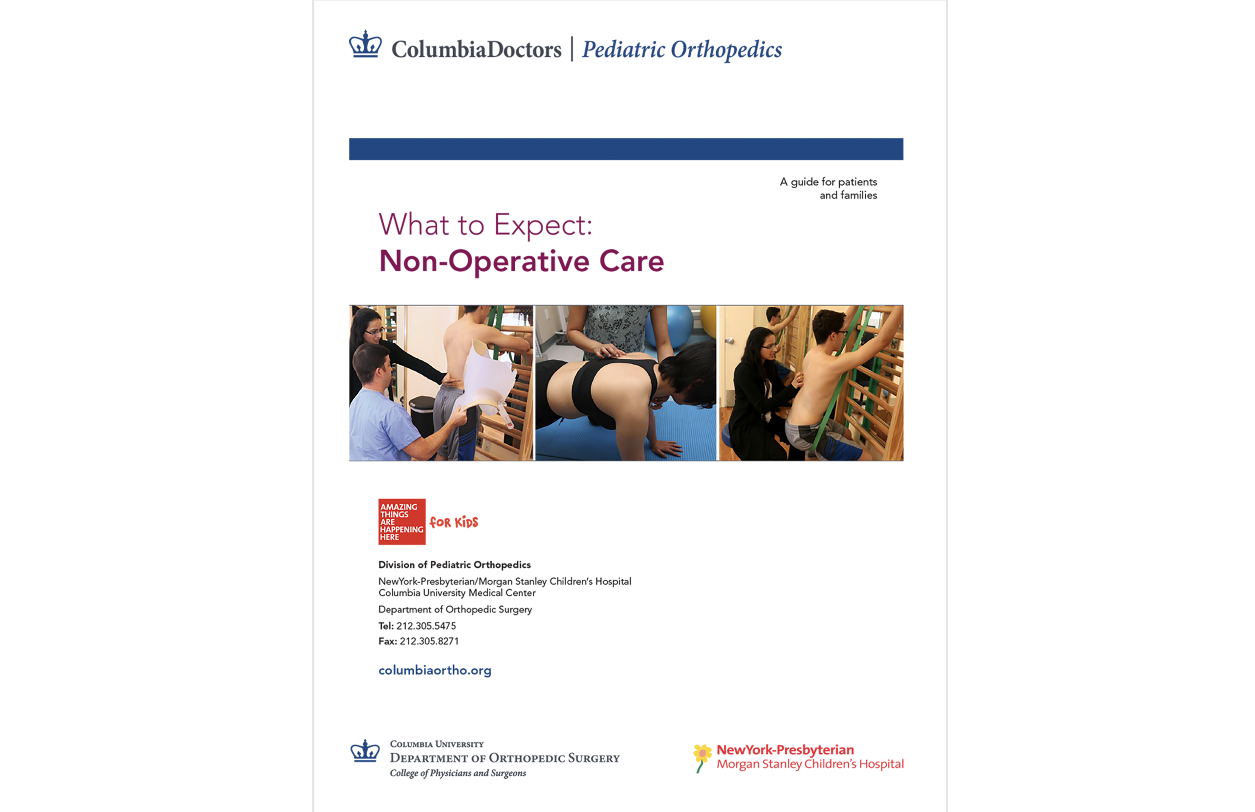 What to Expect: Non-Operative Care Book